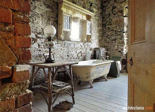   Desain Interior Kamar Mandi Bergaya Vintage yang Menawan